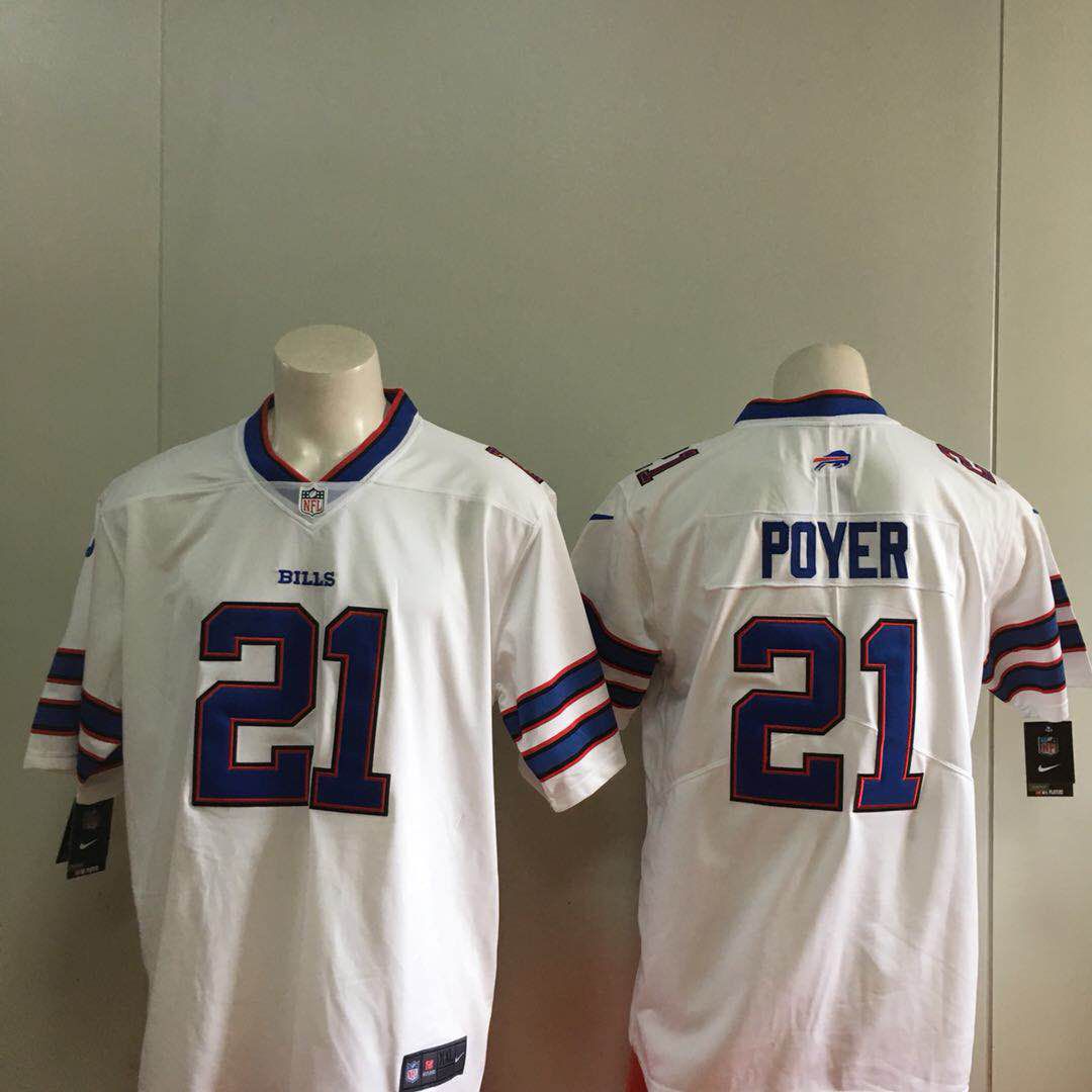 Men Buffalo Bills #21 Poyer White Nike Vapor Untouchable Limited Playe NFL Jerseys